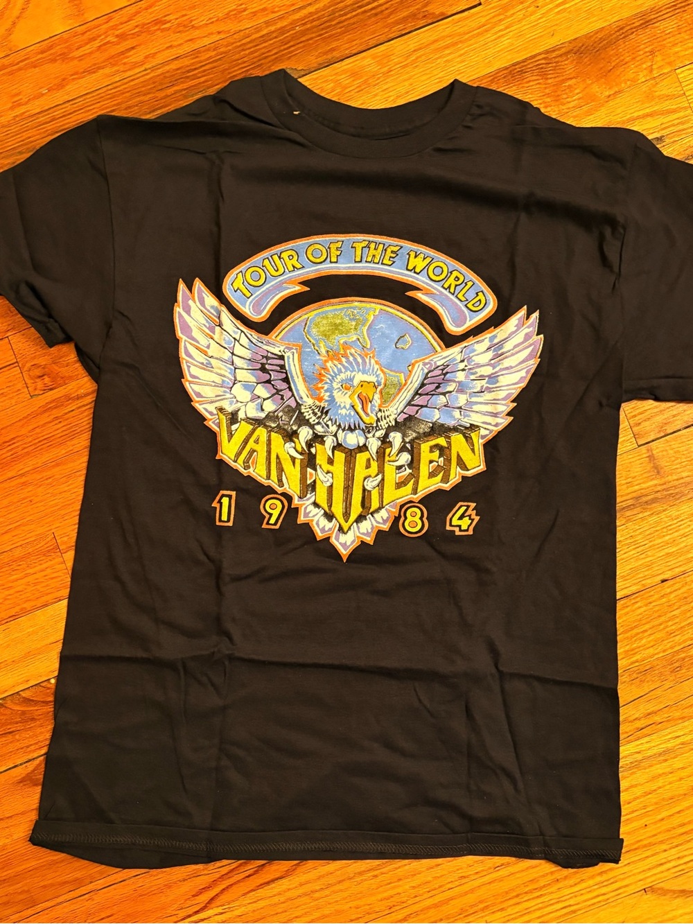 Van Halen Black Tour of the World Eagle Graphic Tee MENS Medium